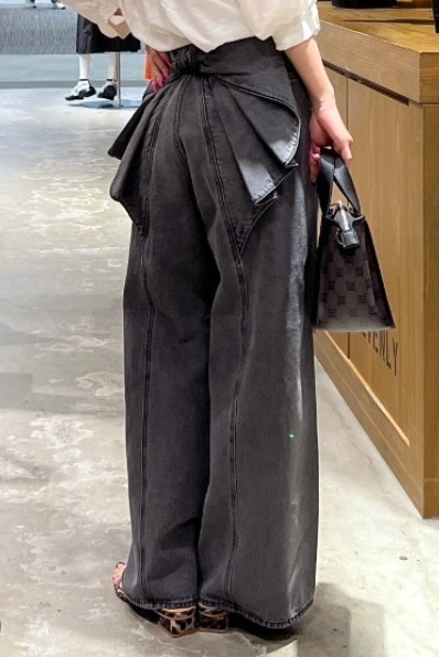 RODEO CROWNS WIDE BOWL大蝴蝶結牛仔褲